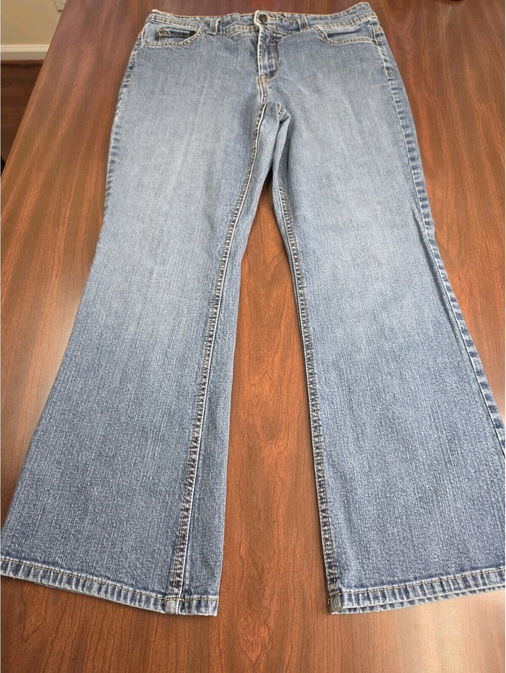 Bandolino Blu Arianna Bootcut Jeans SZ 14P Blue Casual Stretch Denim Y2K Retro
